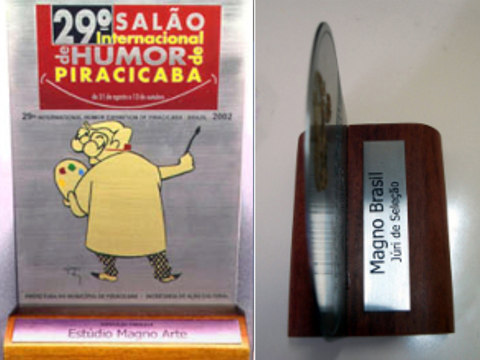 Troféu e Homenagens: Salão Internacional do Humor e Salão Universitário do Humor